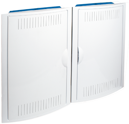 Boîte de terminaison de réseau. Encastrée en murs creux. Boîte vide. Dimensions pour encastrer 688 x 526 x 86 mm.