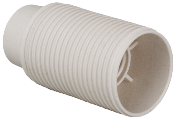 Douille E-14. Connexion à vis. 2A 250V. Corp fileté.