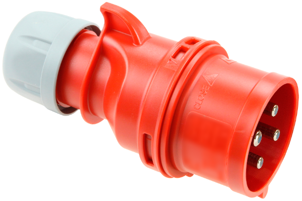 Fiche industrielle mobile 3P+T, 16A 400V~. IP44.