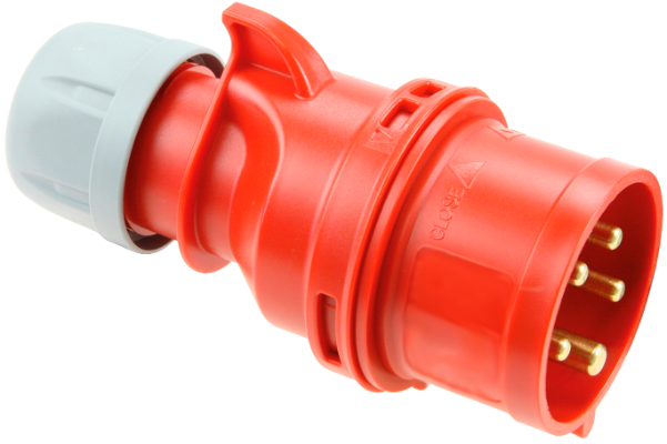 Fiche industrielle mobile 3P+N+T, 16A 400V~. IP44.