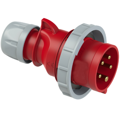 Fiche industrielle mobile 3P+N+T, 32A 400V~. IP67.