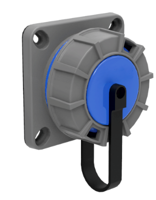 Prise tableau 2P+T, 16A 250V~. IP68