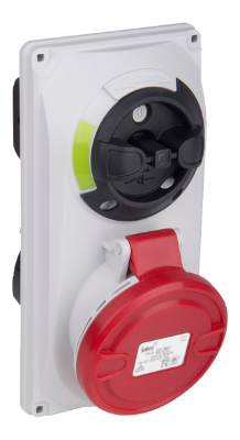 Prise industrielle tableau avec verrouillage 3P+N+T, 32A 400V~. IP44.