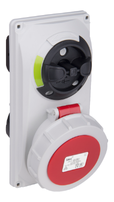 Prise industrielle tableau avec verrouillage 3P+T, 16A 400V~. IP67.