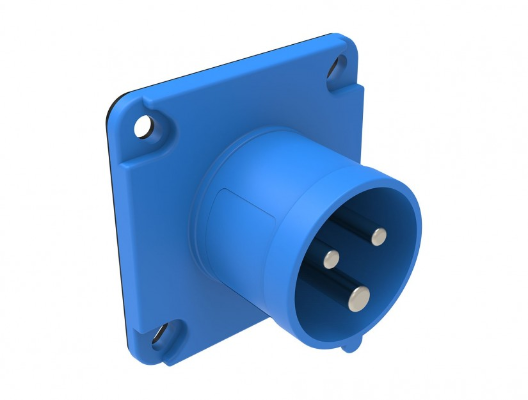 Fiche industrielle tableau 2P+T, 32A 230V~. IP44.