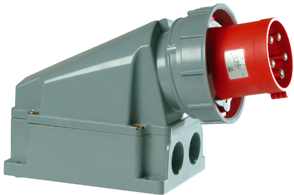 Fiche industrielle mural 3P+N+T, 63A 400V~. IP67.