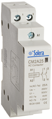 Contacteur modulaire 2P, 25A, 1 module