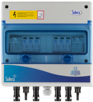 Coffret DC de protection pour strings (2 entrées - 2 sorties)