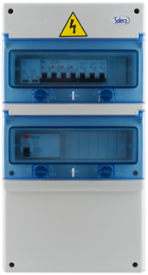 Coffret AC de protection triphasique 3x25A.