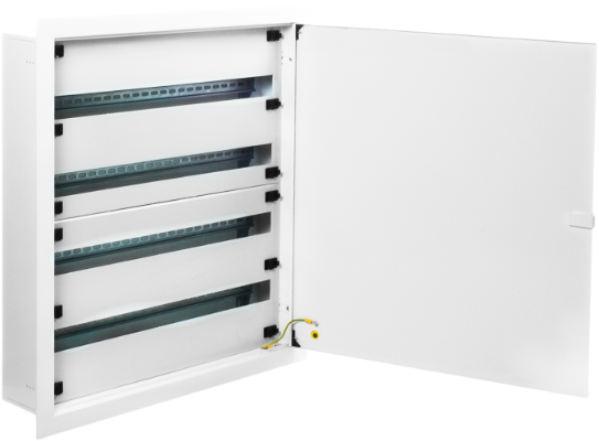 Boîte en métal de distribution encastrée de 132 modules.