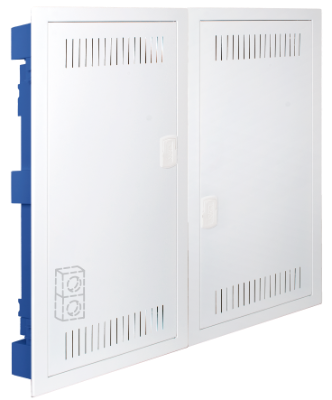 Double boîte IT. Pour murs creux. 695 x 613 x 88.