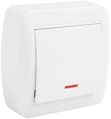 Commutateur / interrupteur 10AX 250V~. De surface.