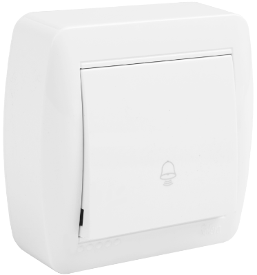 Poussoir cloche 10A 250V~. De surface.