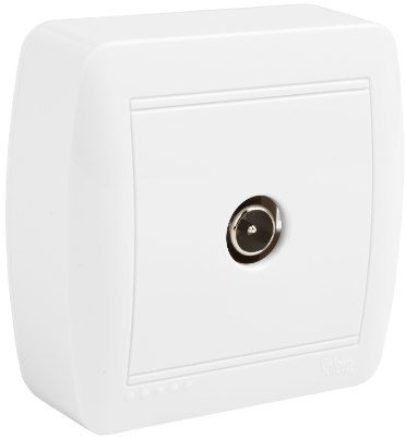 Connecteur de signal unique TV. De surface.