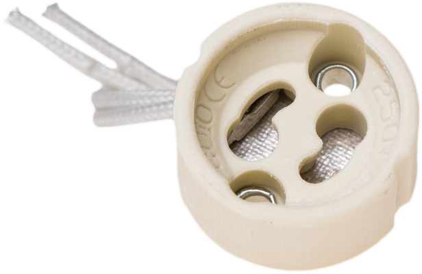 Douille GU10. 2A 250V~. Céramique.