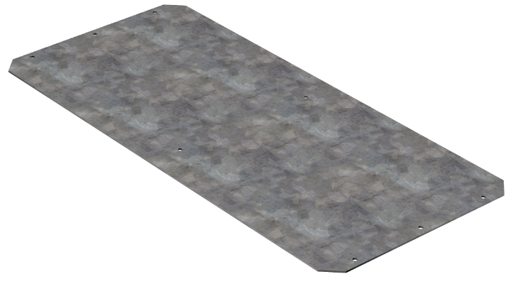 Plaque métallique pour ref. 820.