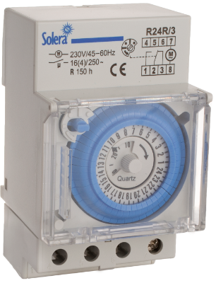 Interrupteur horaire 24h. Analogique.