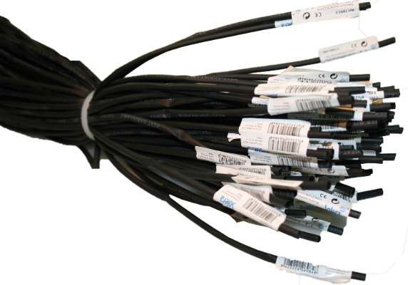 Tubes thermorétractables. 1 m longueur et Ø 6 mm. Couleur noir.