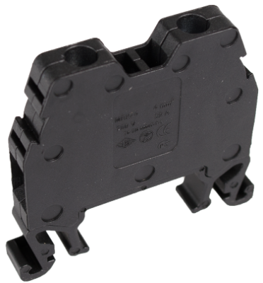 Borne pour rail DIN. 4 mm².